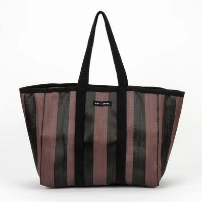 Large Shopper Bag - Fig Brown/Black