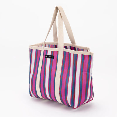 Large Shopper Bag - Navy/Purple
