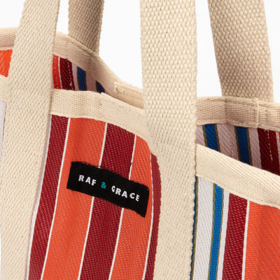 Mini Shopper Bag - Orange/Red Mixed