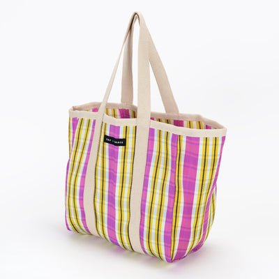 Large Shopper Bag - Pink & Yellow