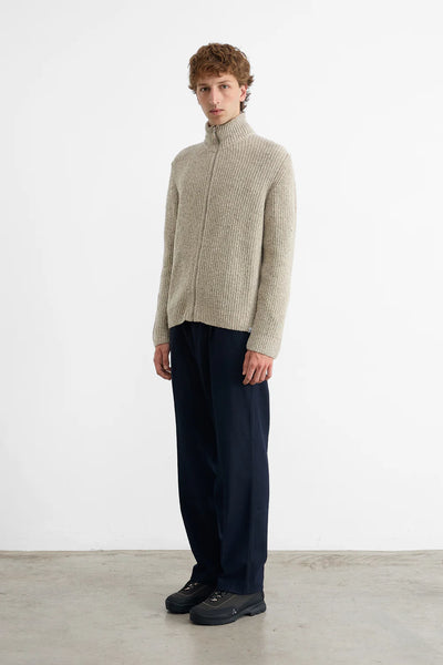 Paris Cardigan - Plain Light Grey Melange