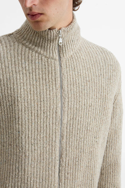 Paris Cardigan - Plain Light Grey Melange
