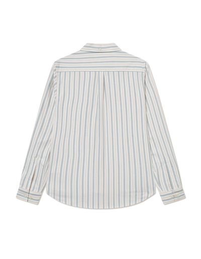Konrad Striped Oxford Shirt - Light Ivory