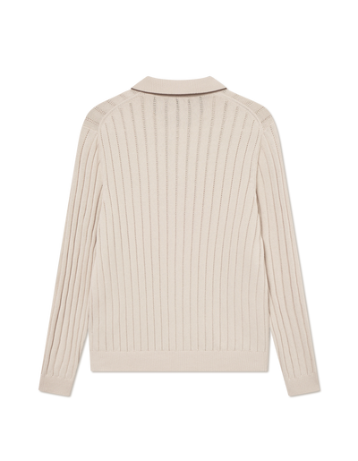 Bogart Rugby Polo Knit - Ivory