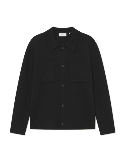 Fischer Cotton Milano Overshirt - Black