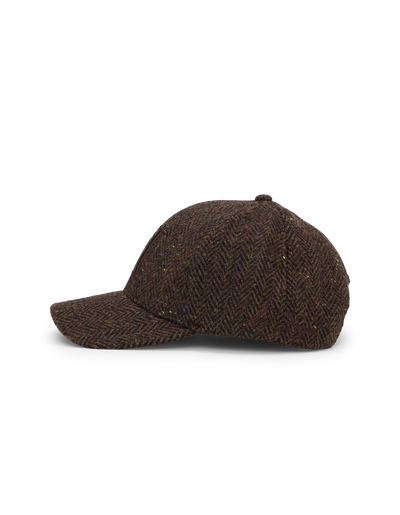 Core Herringbone Baseball Cap - Mole Brown