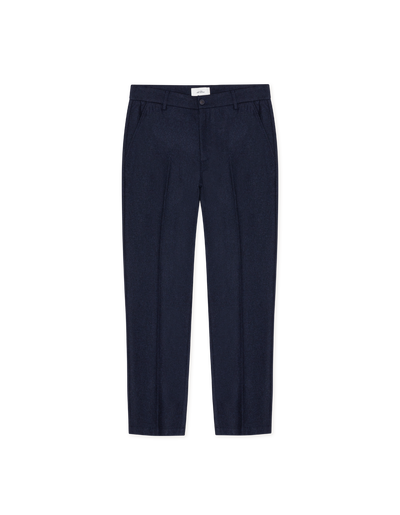 Como Solid Slack Pants - Dark Navy