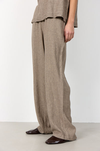 Naja 7 Linen Mix Trousers - Camel