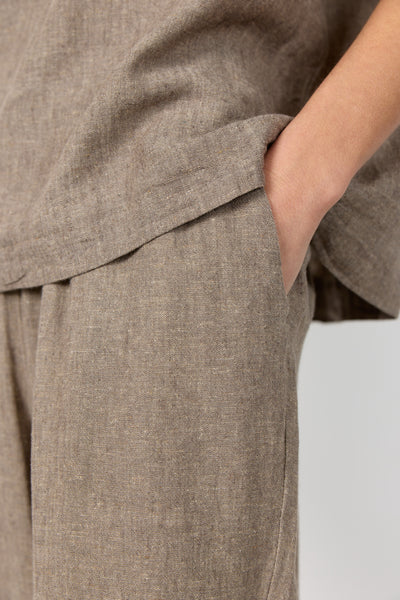 Naja 7 Linen Mix Trousers - Camel