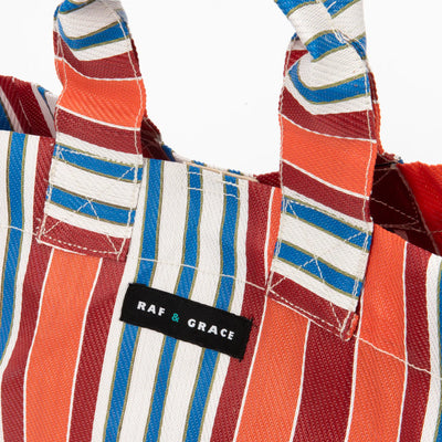 Micro Shopper Bag - Orange/Red Mixed