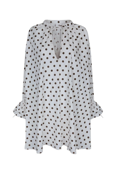 Margot Polka Dot Dress - Cream