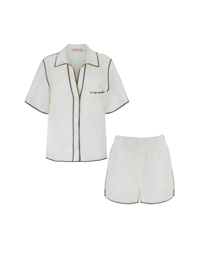 Matilda Linen Set - Cream