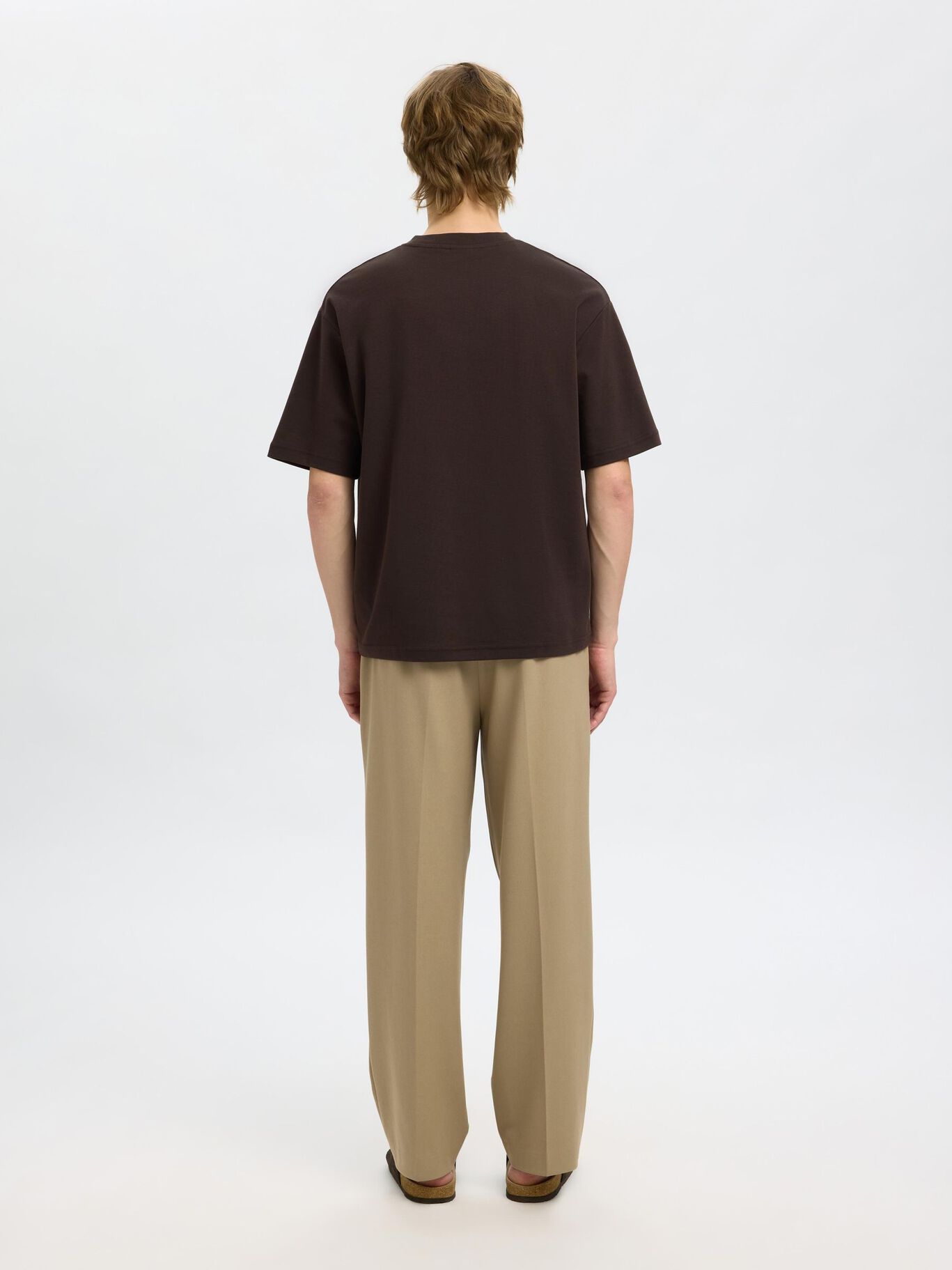 Oscar Loose O Neck Tee - Demitasse