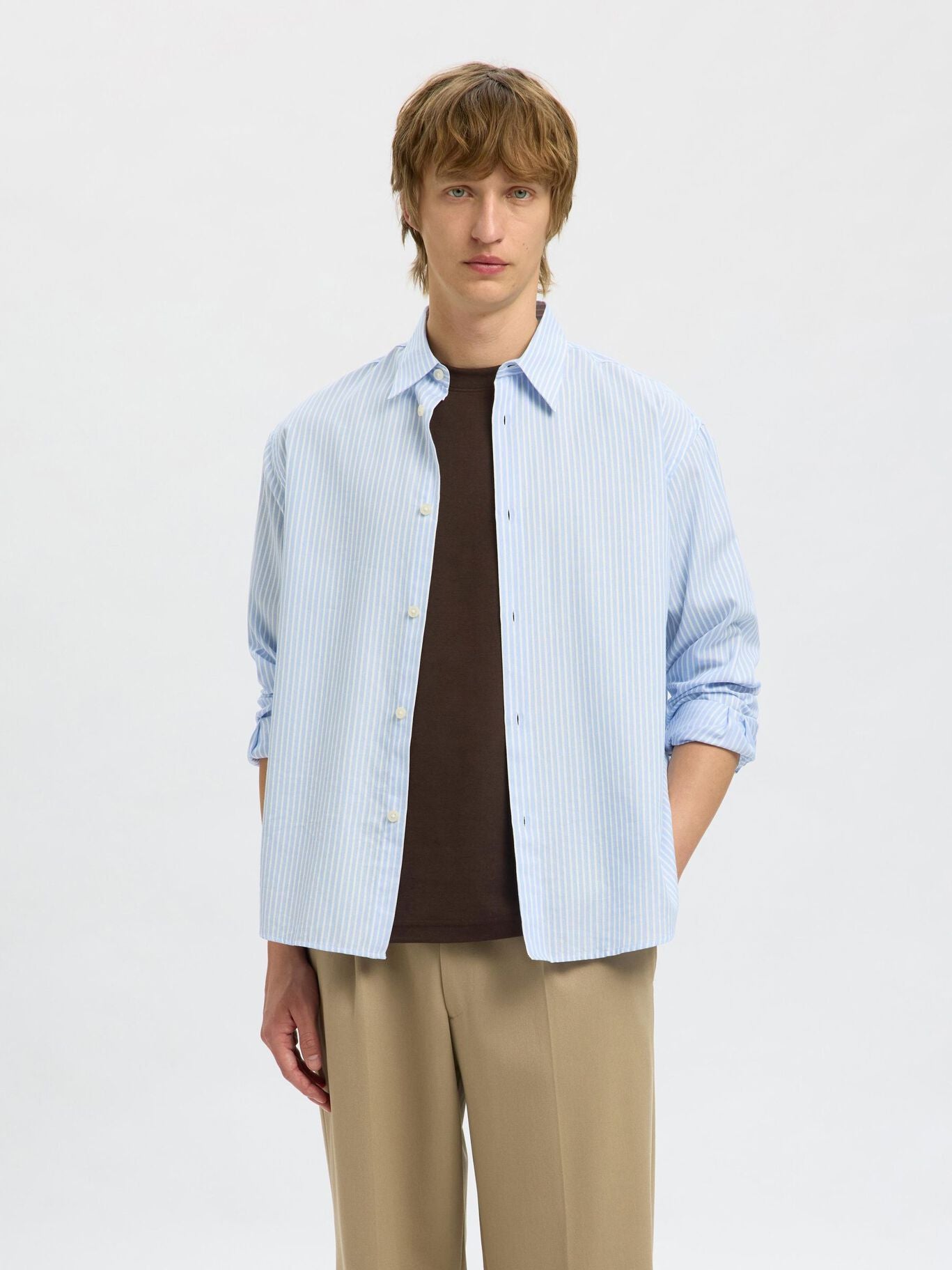 Oscar Loose O Neck Tee - Demitasse