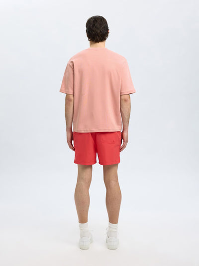 Oscar Loose O Neck Tee - Rose Tan