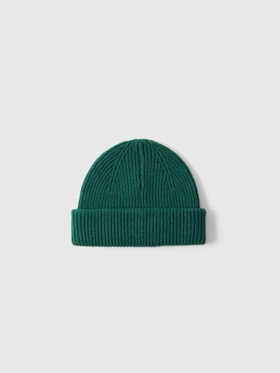 Mason Merino Sailor Wool Beanie - Dark Green