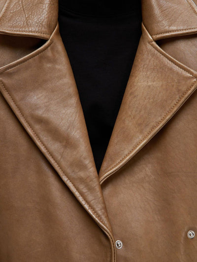 Glove Leather Jacket - Coca Mocha