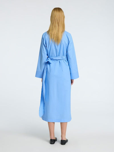 Aviana Midi Wrap Dress - Cornflower Blue