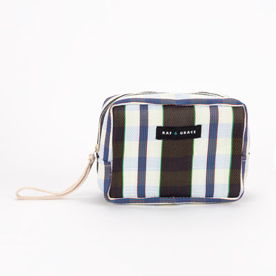 Wash Bag - Black, Cream & Navy