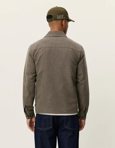 Marseille Melange Jacket - Teak Brown