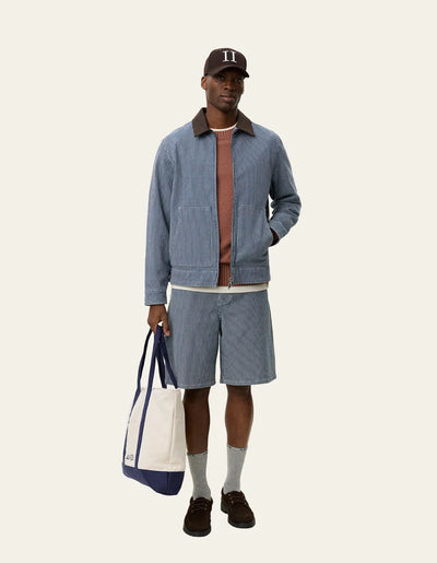 Robert Striped Jacket - Dark Navy