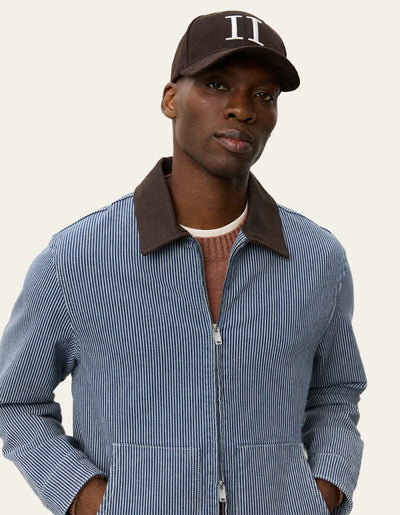 Robert Striped Jacket - Dark Navy