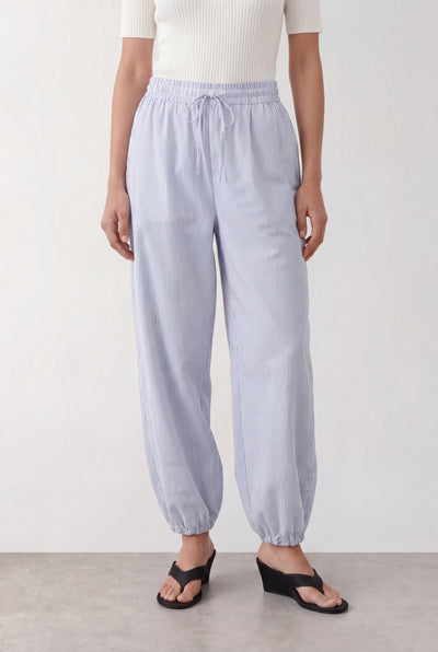 Riss 1 Pants - Blue/White Stripes