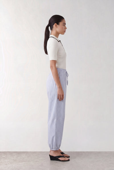 Riss 1 Pants - Blue/White Stripes