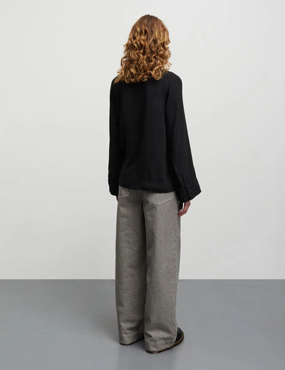 Light Crepe Milly Top - Black