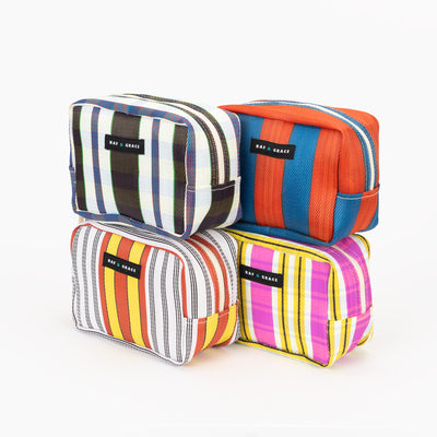 Wash Bag - Pink & Yellow