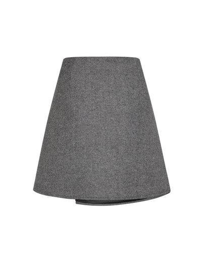 Ikki 1 Skirt - Black Herringbone