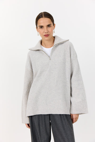 Perle 10 Pullover - Rock Grey Melange