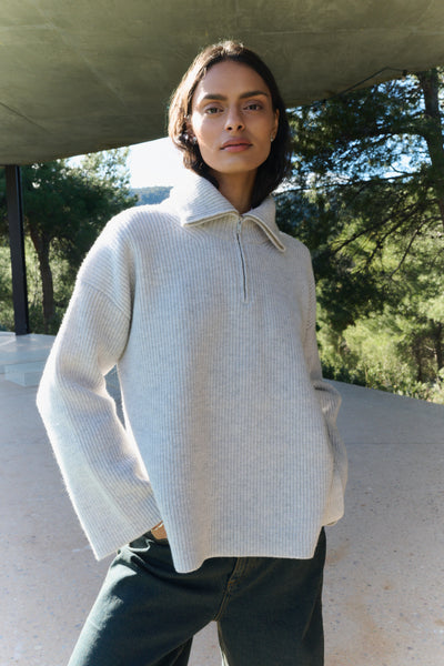 Perle 10 Pullover - Rock Grey Melange