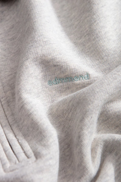 Mini Logo Zip Polo - Plain Grey Melange