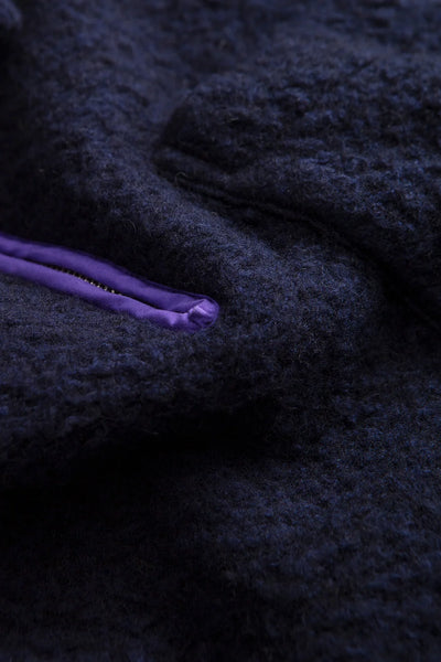 Unconventional Zip Logo - Plain Navy