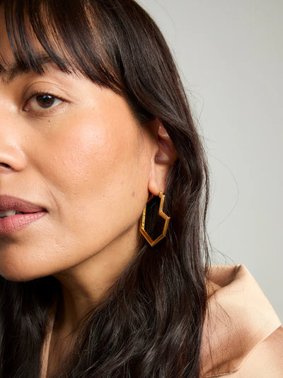 Daryl Large Hoops - Gold