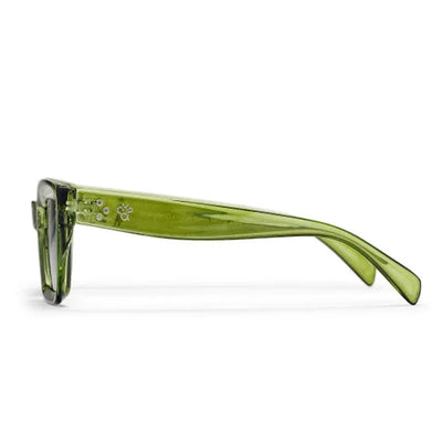 Anna Unisex Sunglasses - Green Lens/ Forest Green Frame