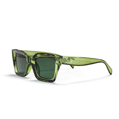 Anna Unisex Sunglasses - Green Lens/ Forest Green Frame