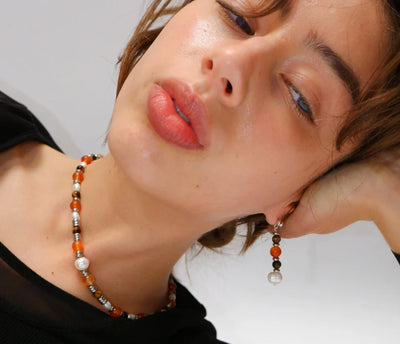Cosmos Necklace - Orange