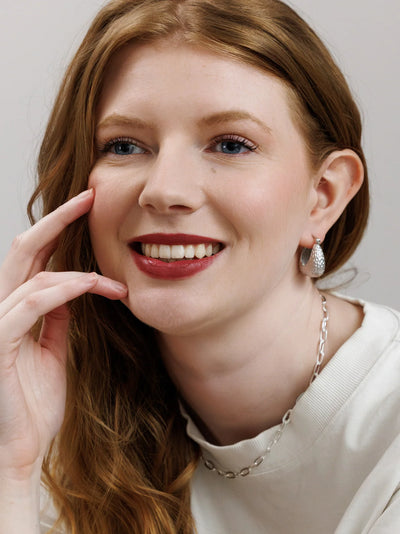 Jude Hoops - Sterling Silver