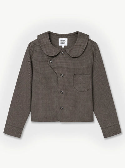 Sonje Lightweight Cotton Shacket - Brown Check