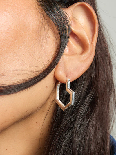 Daryl Small Hoops - Sterling Silver