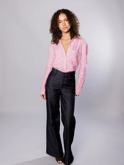 'NO MORE NOBODY' - Katherina Denim Trousers Organic Cotton - Denim