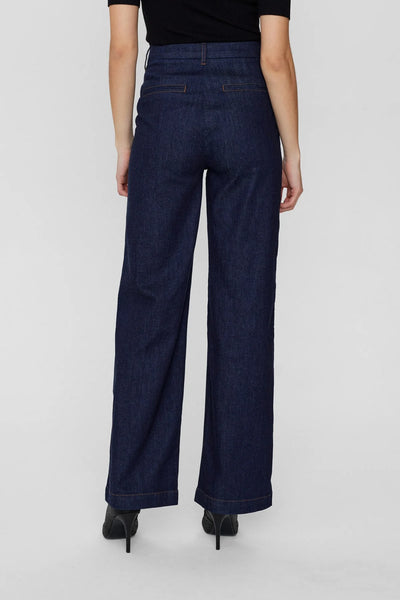 Nuparis Cropped Jeans - Dark Denim Blue