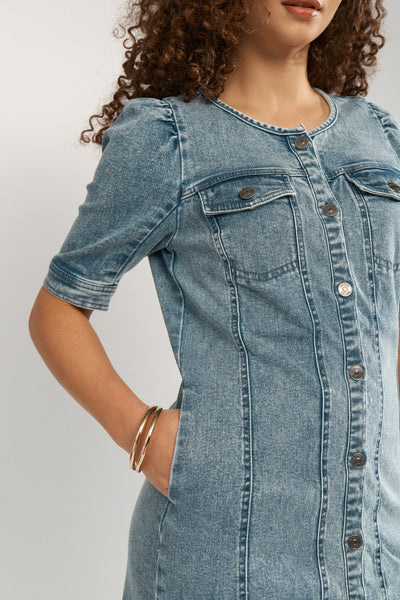Nusilva Dress - Light Blue Denim