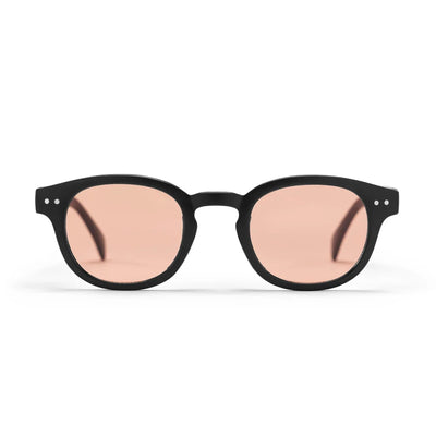Carro Unisex Sunglasses - Light Orange Lens/ Matt Black Frame