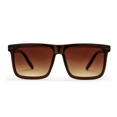 Bruce Unisex Sunglasses - Brown Lens/ Coffee Frame