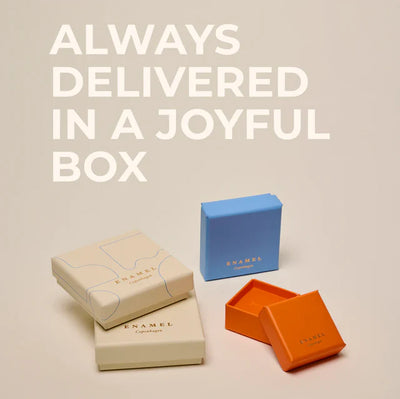 Enamel Dot Studs - Cornflower