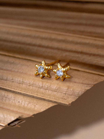 Aster Star Studs - Gold Plating
