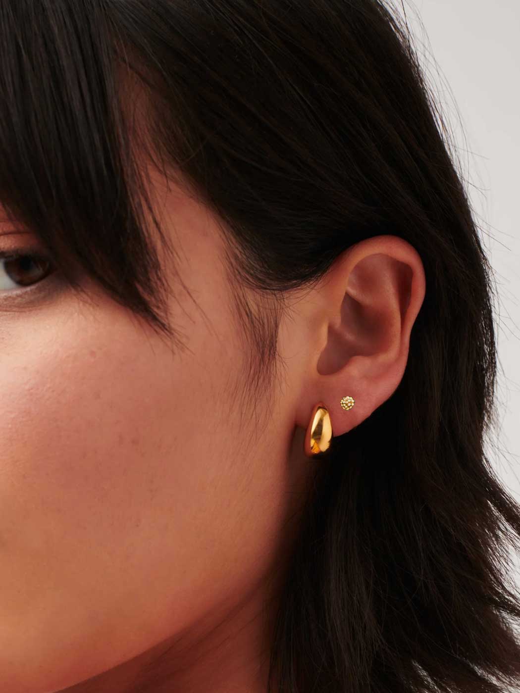 Cala Beaded Studs - Gold Plating